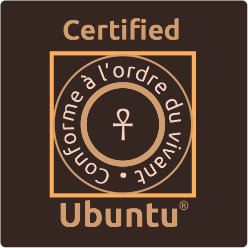 Logo du label Ubuntu - Certification conforme à l'ordre du vivant